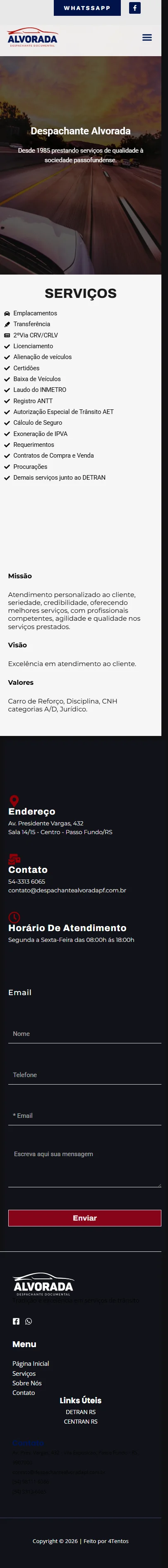 Preview Mobile Despachante Alvorada